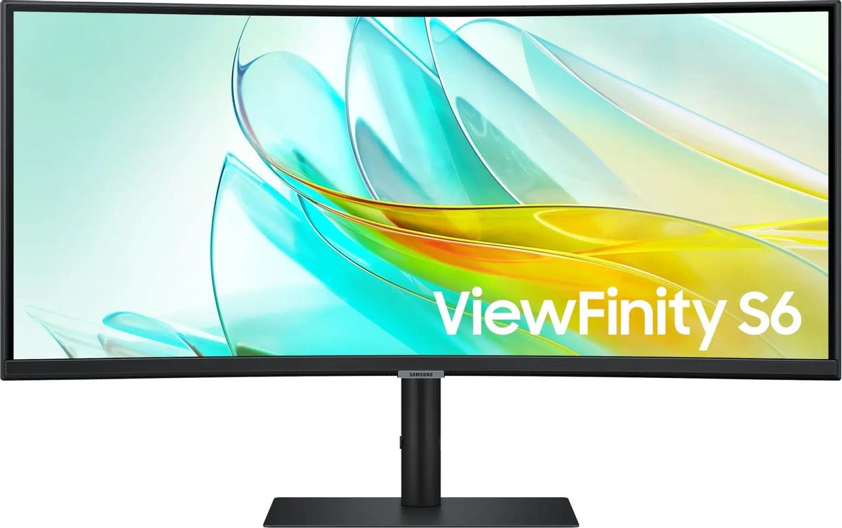 34" Монитор Samsung ViewFinity S6 S34C650UAIXCI,  3440x1440,  VA,  100Гц,  1хHDMI,  1хDP,  изогнутый, черный [ls34c650uaixci]